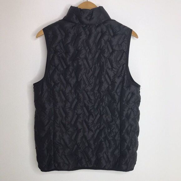 Tangerine Womens Puffer Vest Black Full Zip Packable Pockets Active Wear Medium - Picture 4 of 12